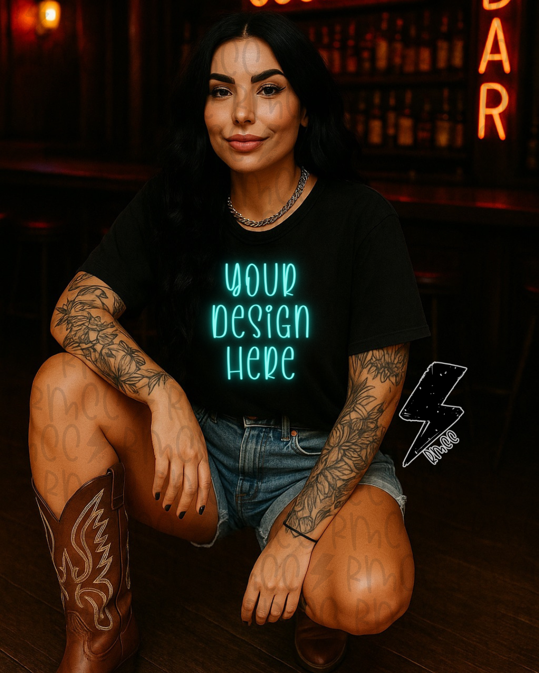 Mock Up | Black T-shirt
