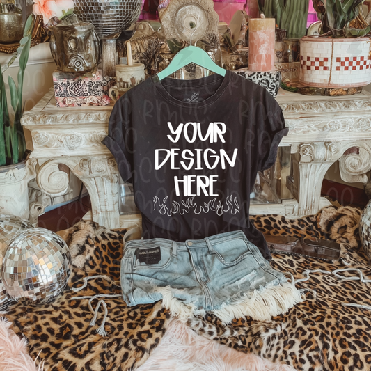 Mock Up | Black T-shirt