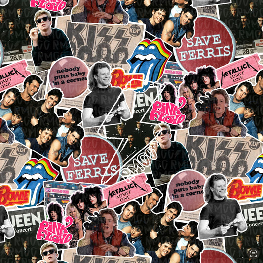 80s collage| Seamless PNG