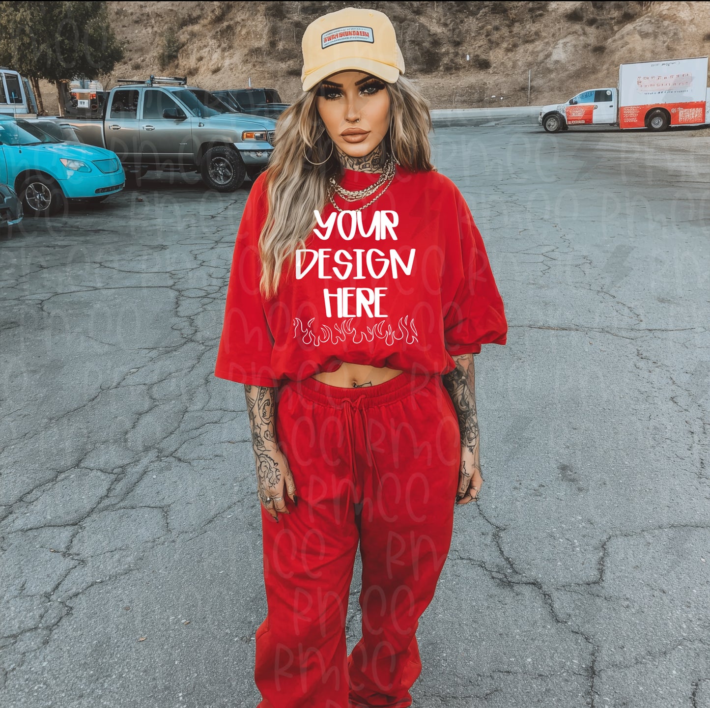 Mock Up | Red T-shirt