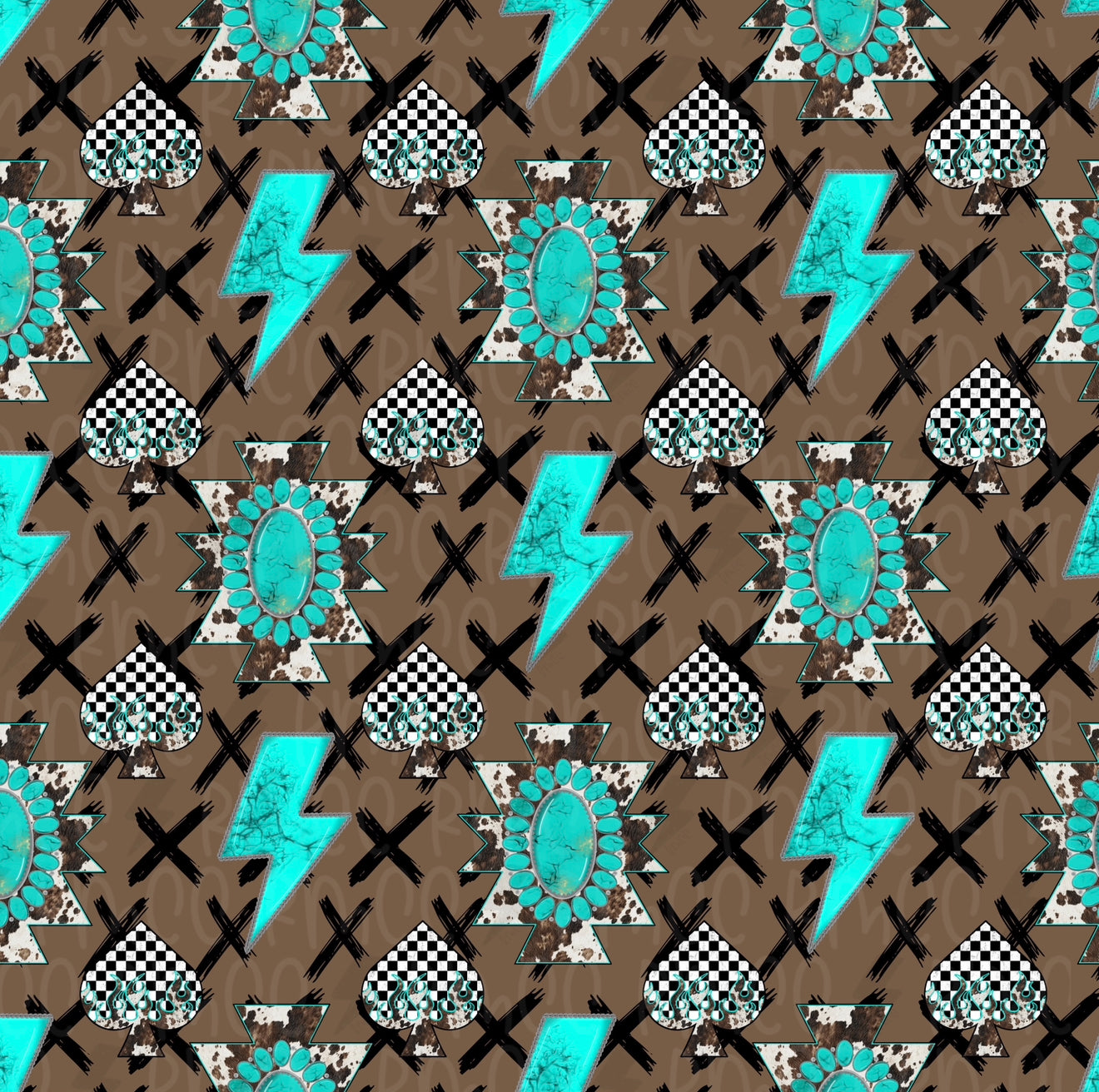 Outlaw Spades | Seamless PNG