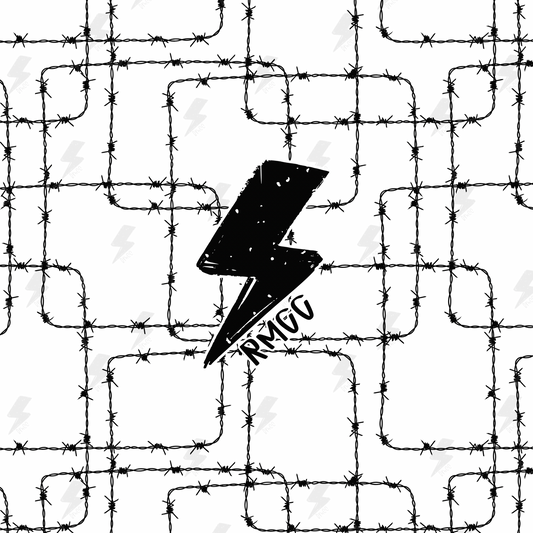 White barbed wire | Seamless PNG