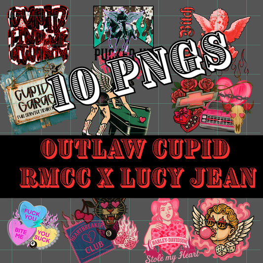 NO CODES! PNG ONLY | OUTLAW CUPID | LJD x RMCC Collab | SEAMLESS | PNG