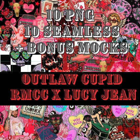 NO CODES! Whole Bundle | OUTLAW CUPID | LJD x RMCC Collab | SEAMLESS | PNG