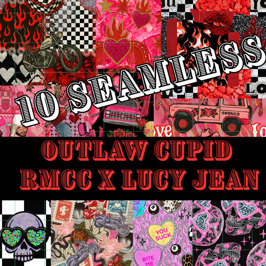 NO CODES! Seamless ONLY | OUTLAW CUPID | LJD x RMCC Collab | SEAMLESS | PNG