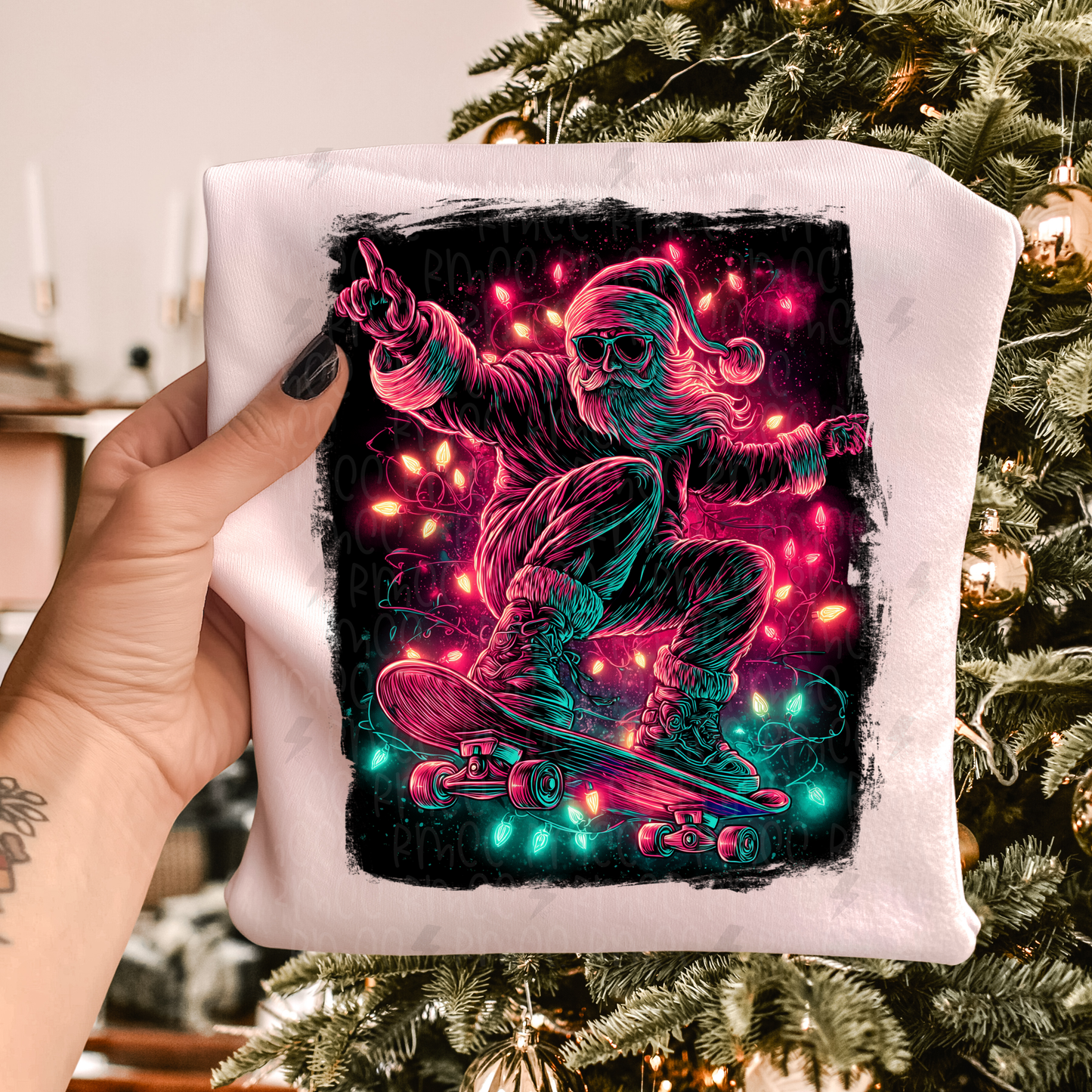 Skater Santa | PNG | Christmas