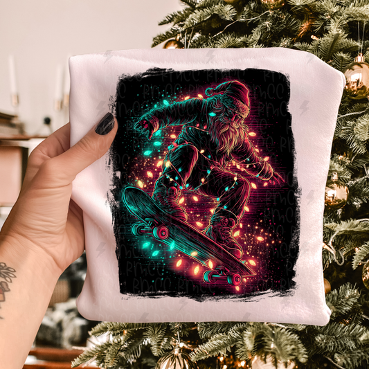 Skater Santa | PNG | Christmas