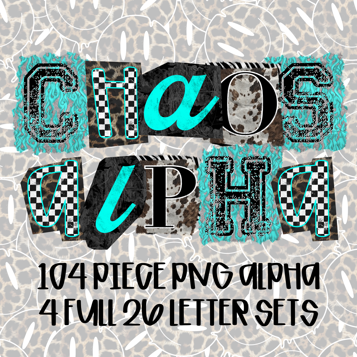 CHAOS Alpha Set | Clip Art | PNG