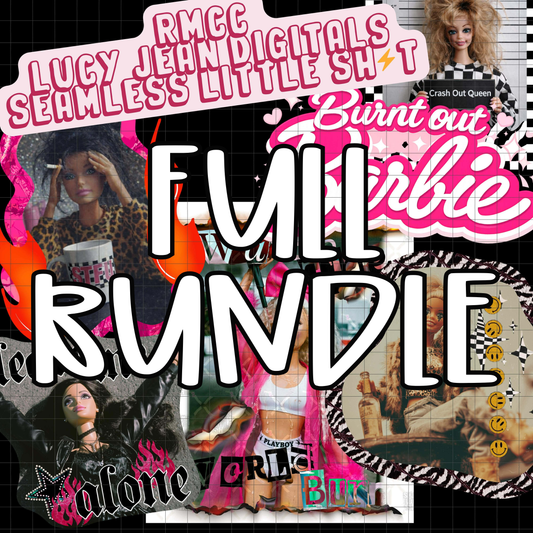 NO CODES! Whole Bundle | Burn Out Barbie | LJD x RMCC x SLS Collab | SEAMLESS | PNG