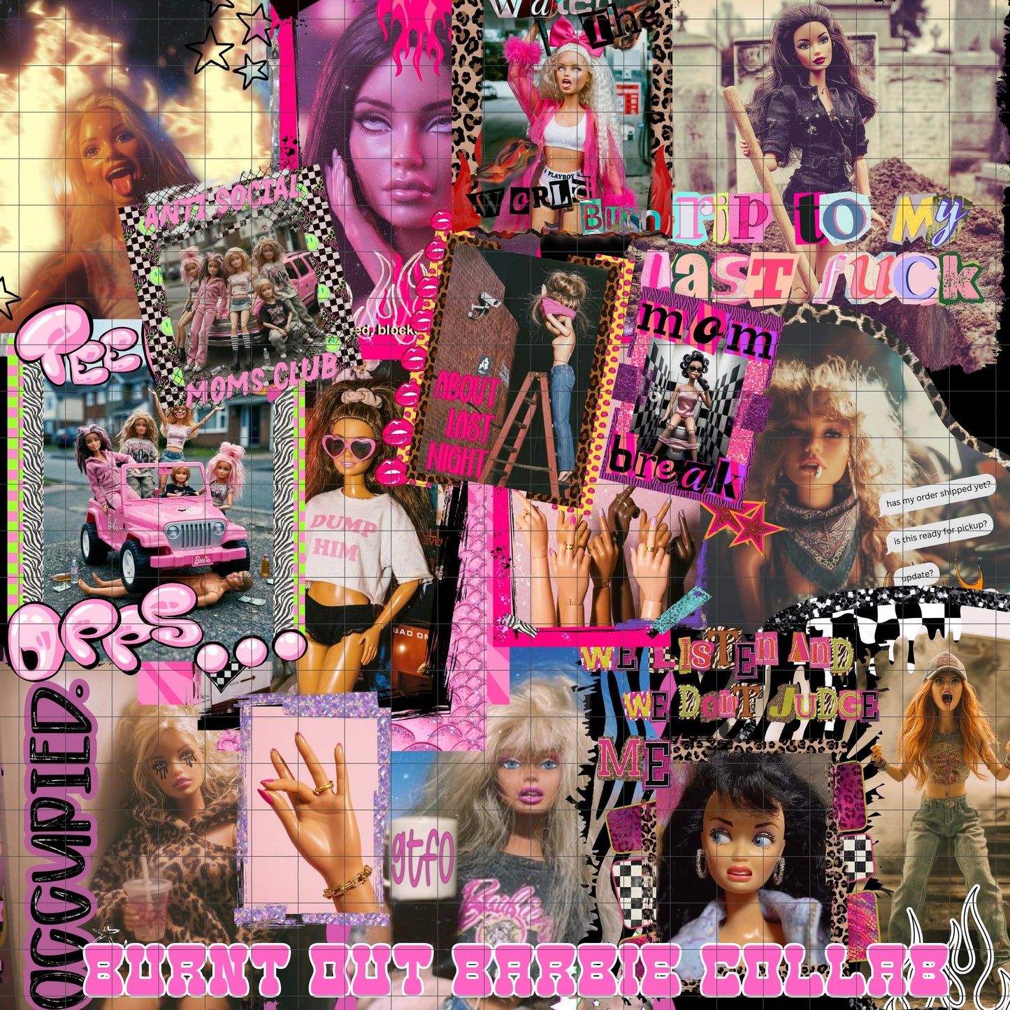 NO CODES! Whole Bundle | Burn Out Barbie | LJD x RMCC x SLS Collab | SEAMLESS | PNG