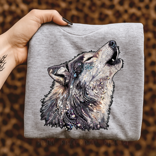 Rhinestone wolf | PNG