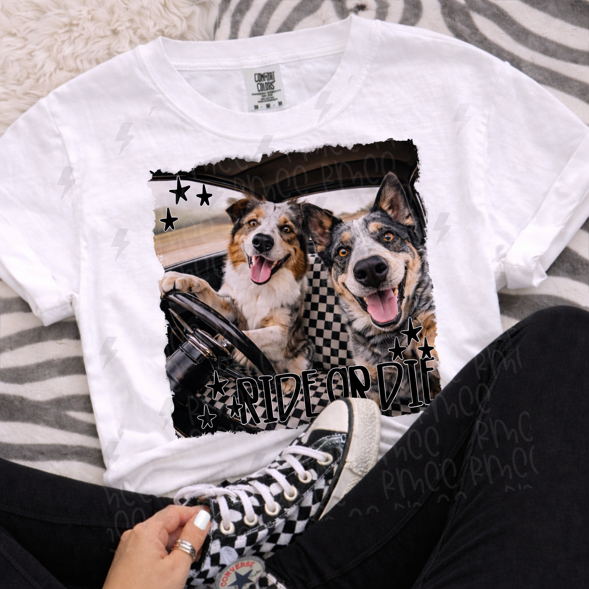 ride or die aussie + heeler | PNG