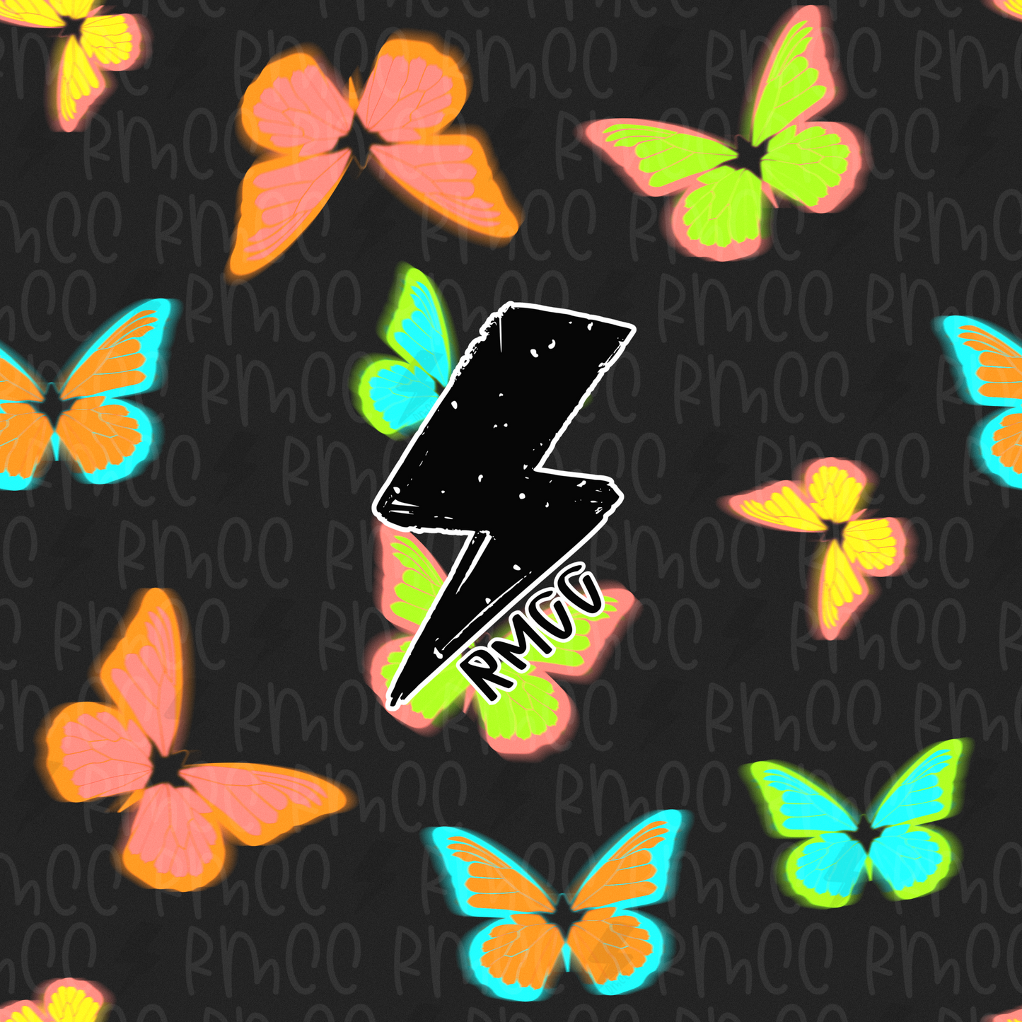 Trippy butterfly - 9 colorways | Seamless PNG