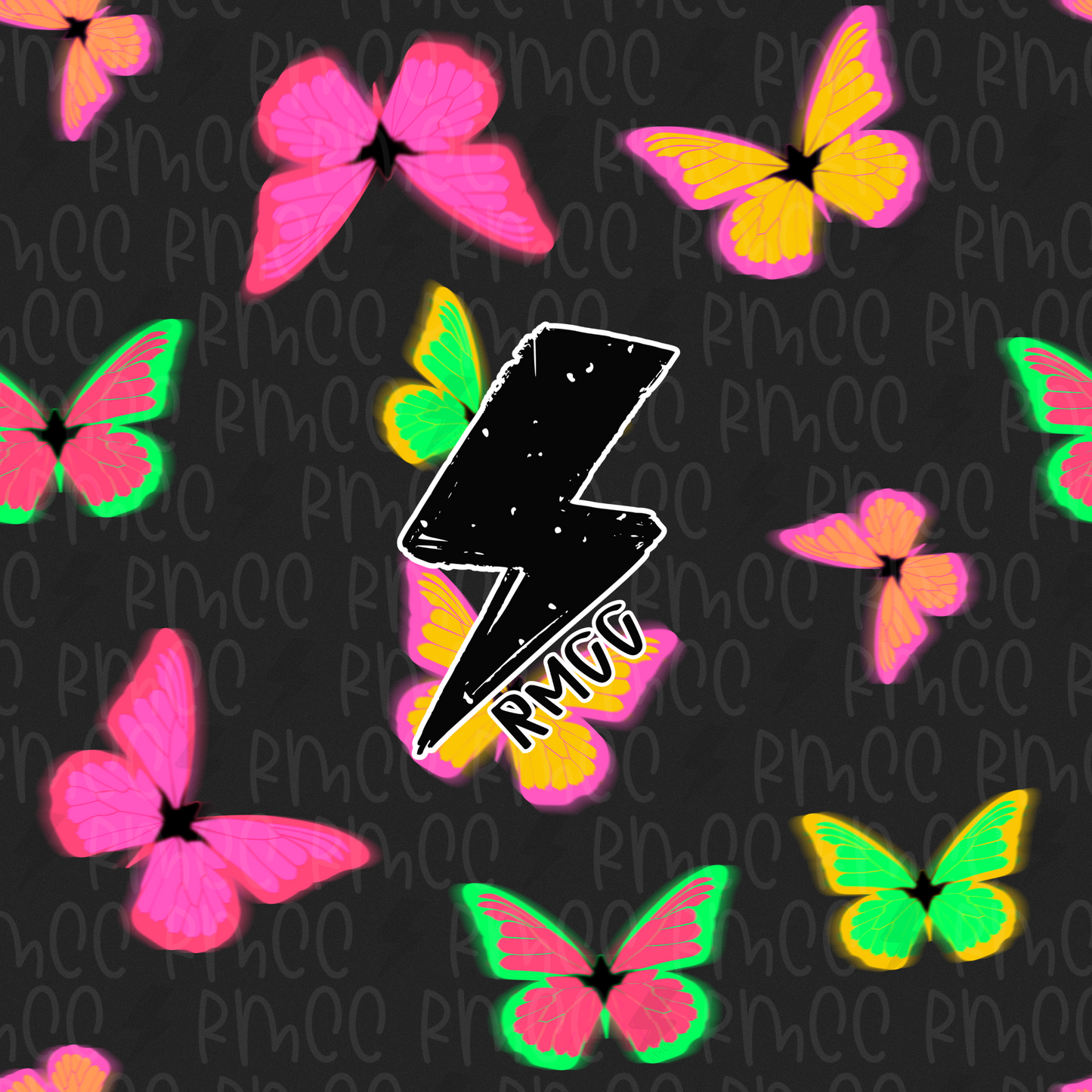 Trippy butterfly - 9 colorways | Seamless PNG
