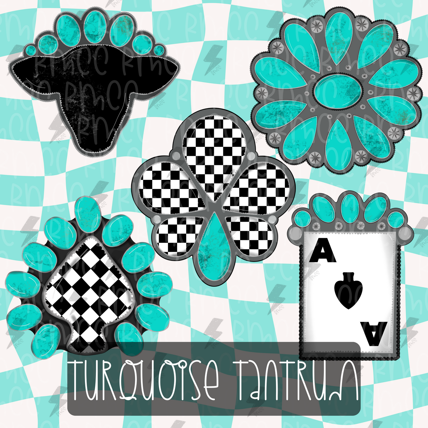Turquoise Tantrum Bundle | Clip Art | PNG