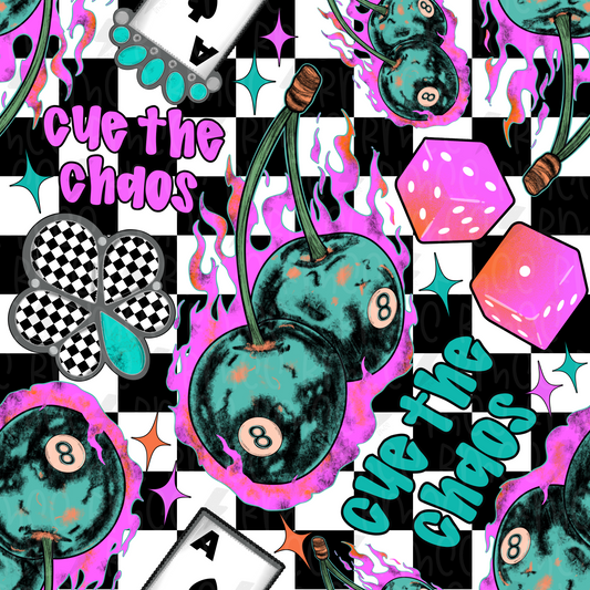 Cue the Chaos | Seamless PNG