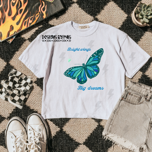 Bright wings big dreams | PNG | Designs by Pais