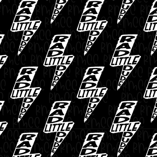 Rad Little Dude Black | Seamless PNG