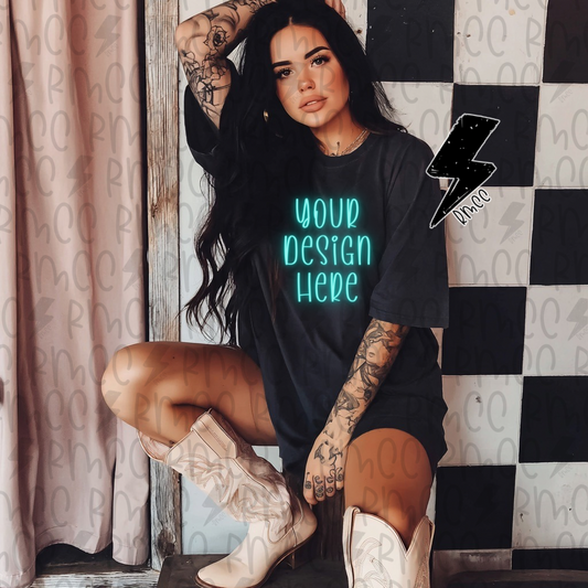 Mock Up | Black T-shirt