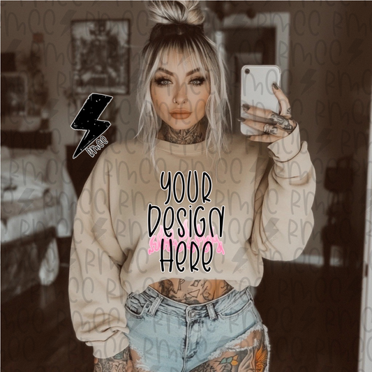 Mock Up | Sand or Ivory Sweatshirt