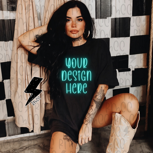 Mock Up | Black T-shirt
