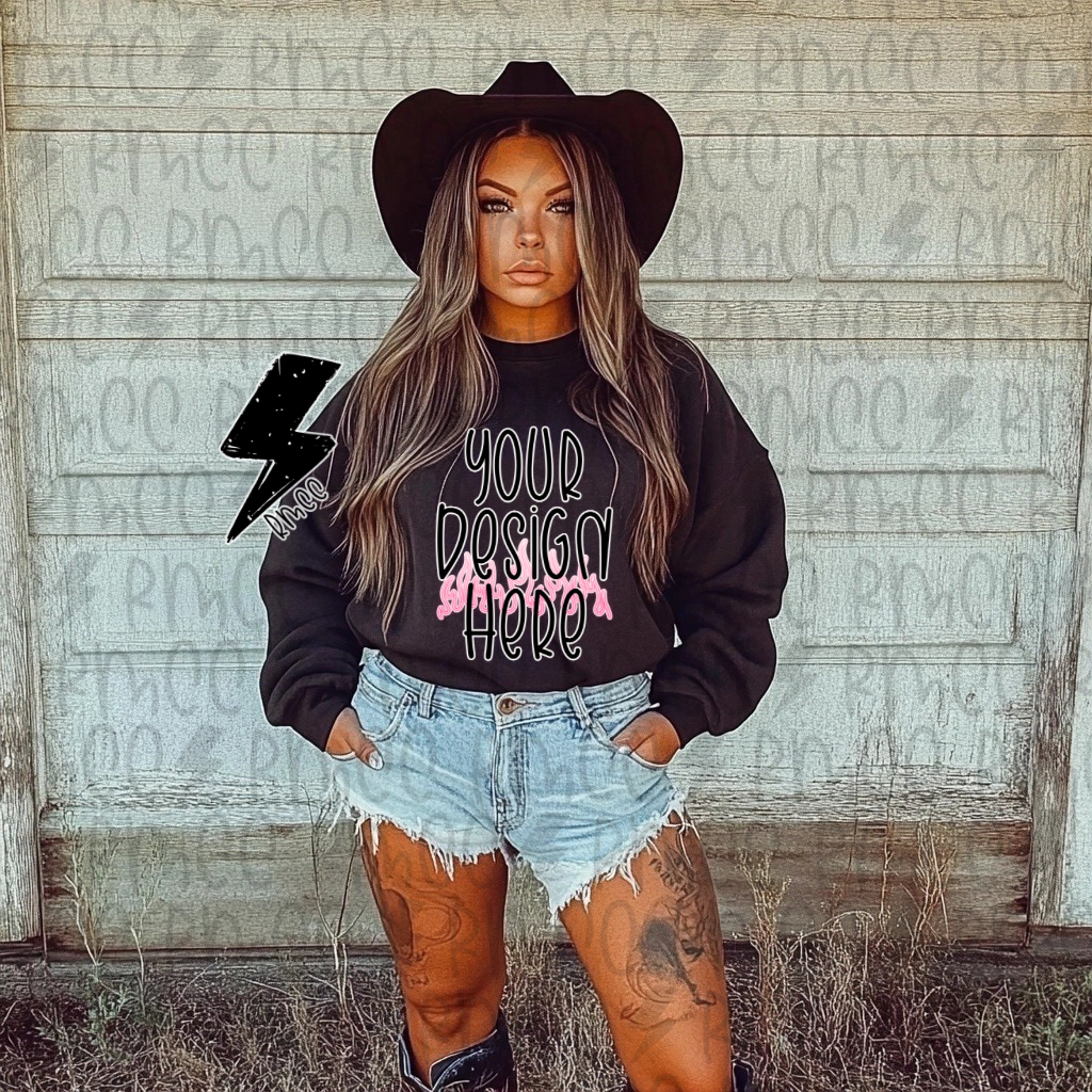 Mock Up | Black Sweatshirt