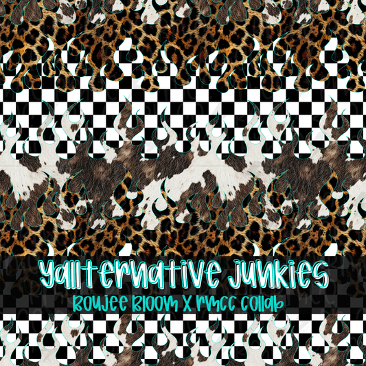 Burnin Wild | Yallternative Junkies | Seamless PNG